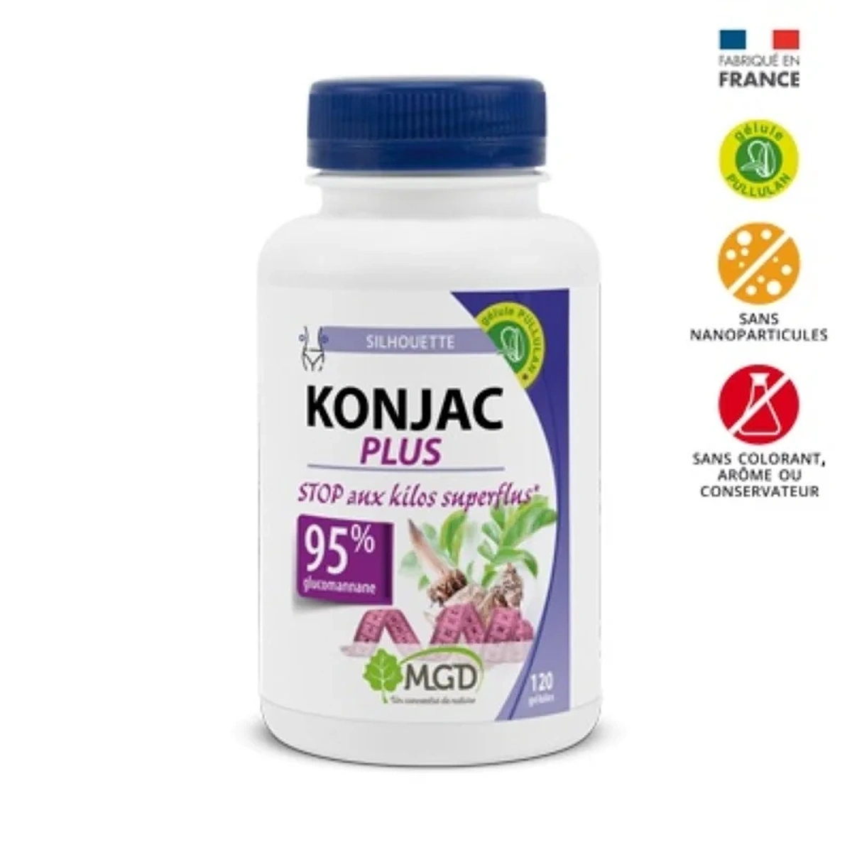 Mgd Nature Konjac plus 120 gelules