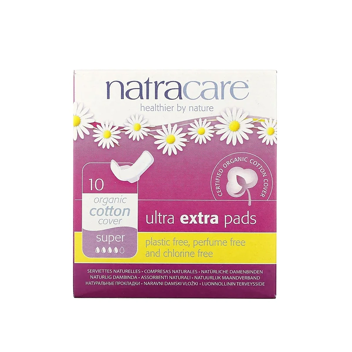 NATRACARE SERVIETTE ULTRA EXTRA SUPER 10 Unités