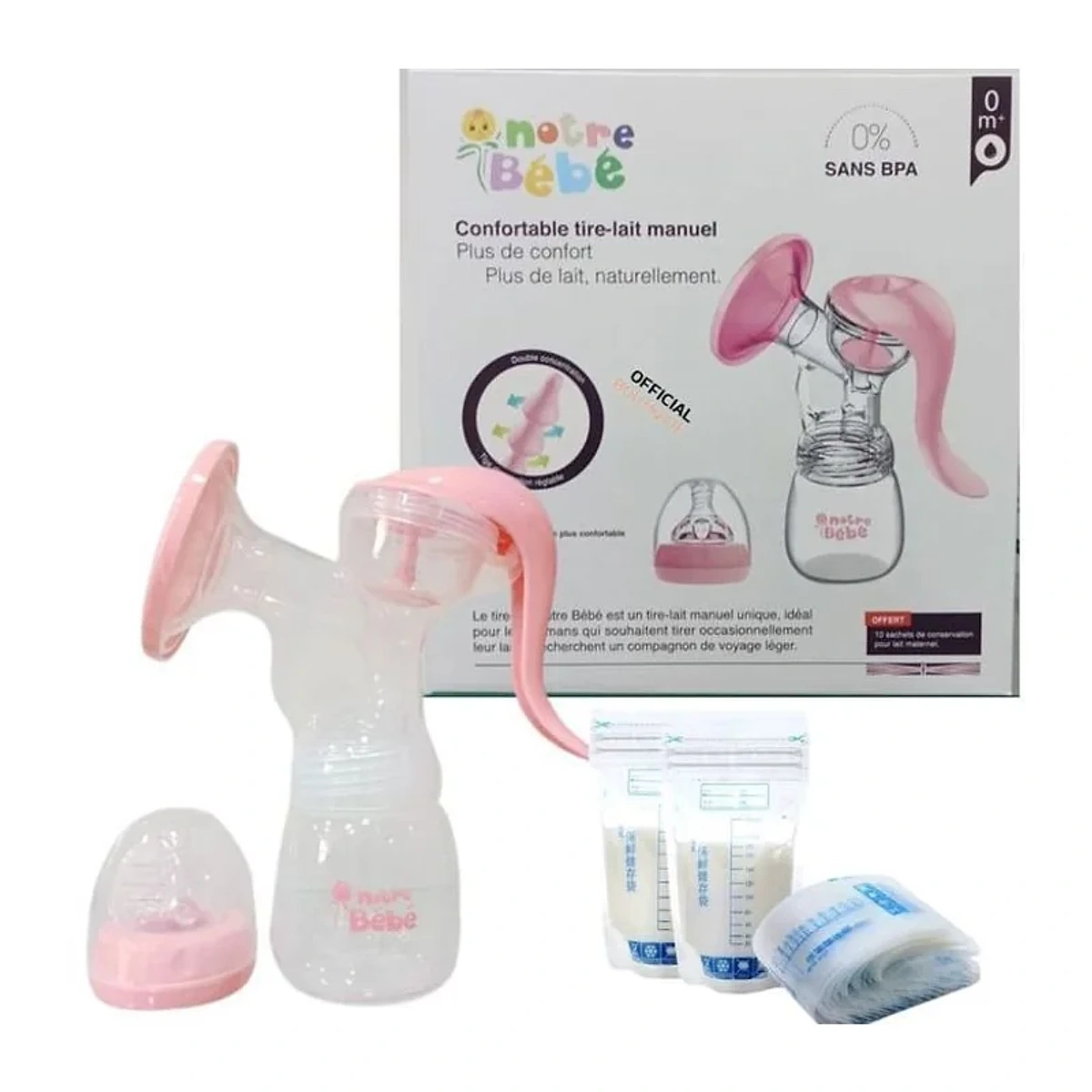 Notre Bébé Tire-lait confortable Manuel+ Reglable