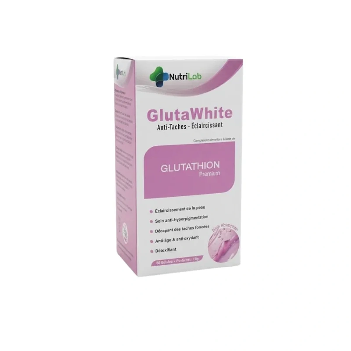 Nutrilab GlutaWhite Anti-Taches 60 Gelules