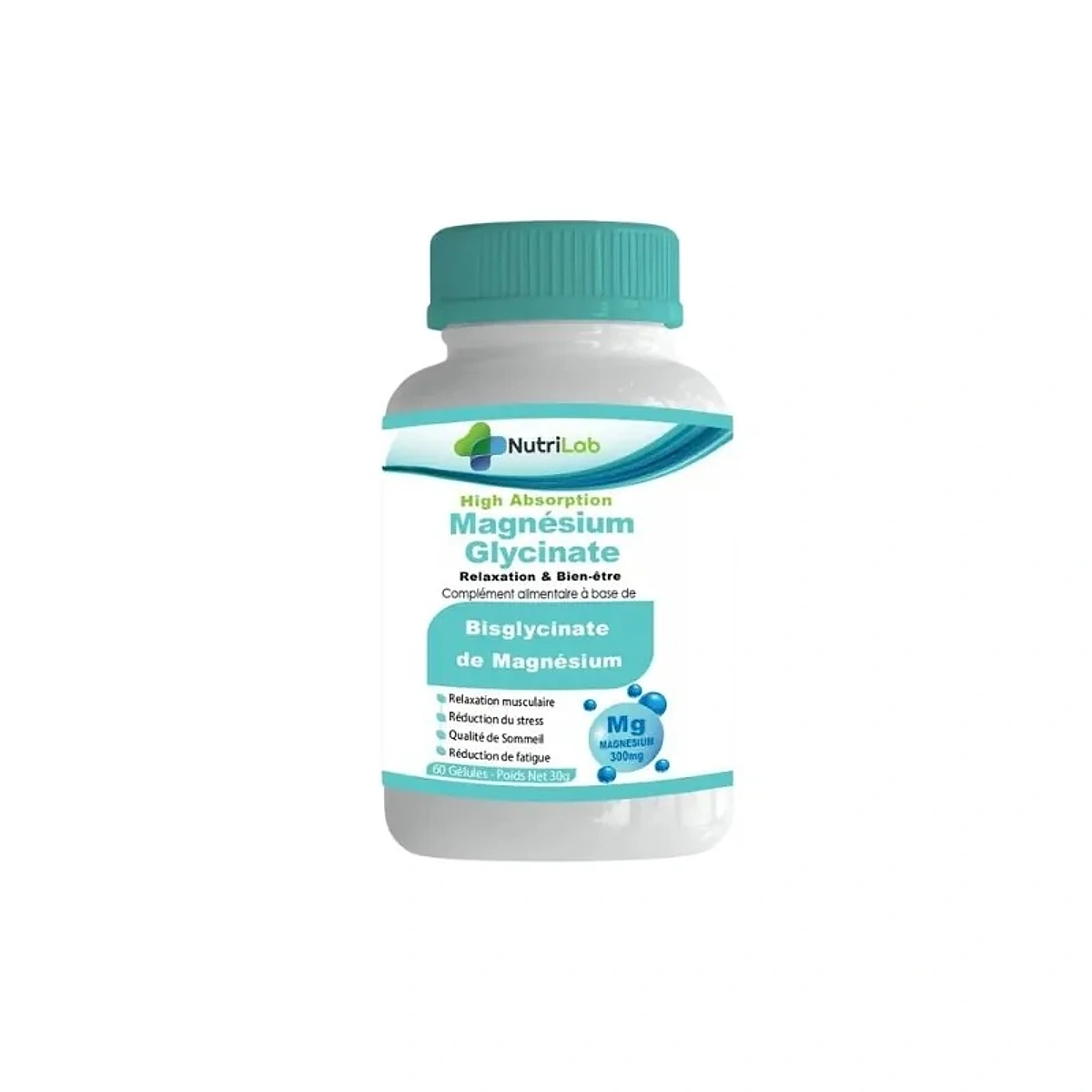 Nutrilab Magnesium Clycinate 300mg 60 Gelules