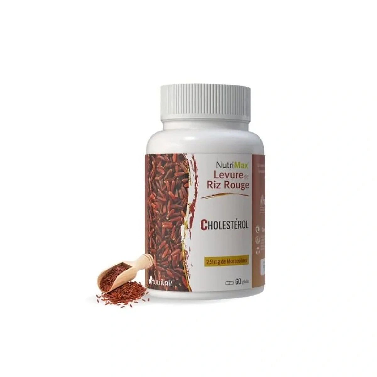 Nutrimax Levure Riz Rouge 60 Gelules