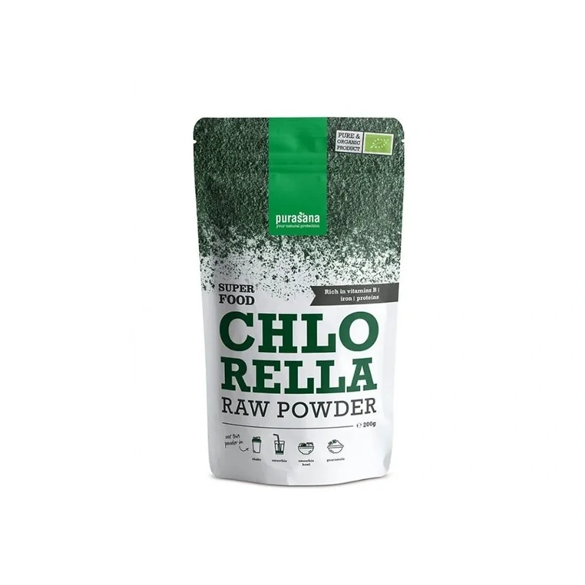 PURASANA POUDRE DE CHLORELLA 200G
