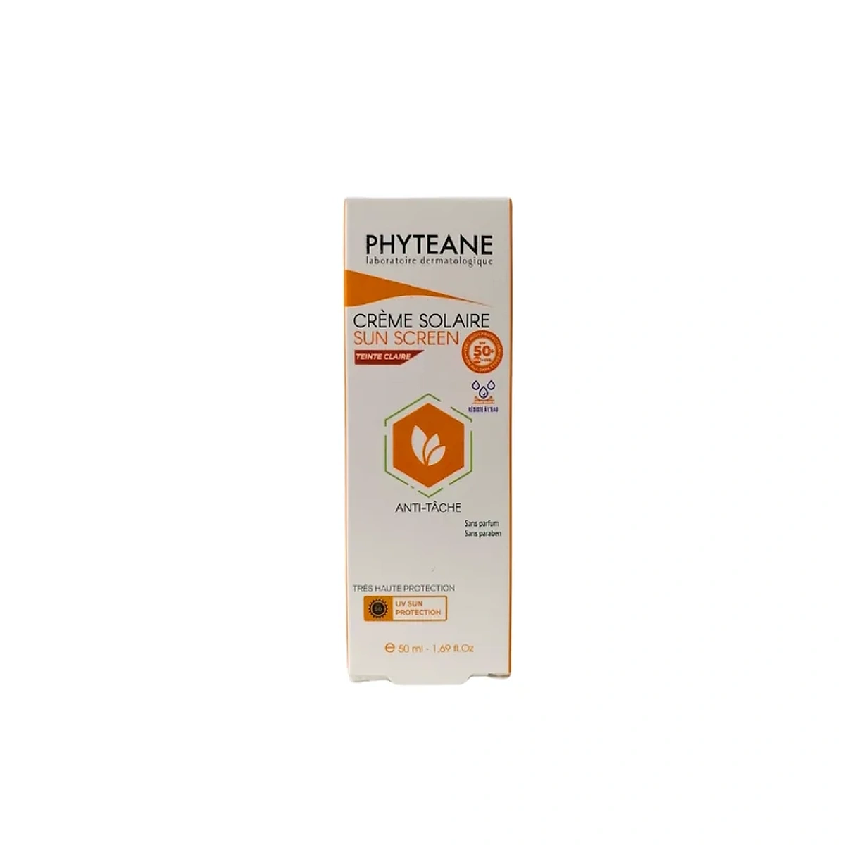 Phyteane Creme Solaire Teinte claire spf50+ 50ml