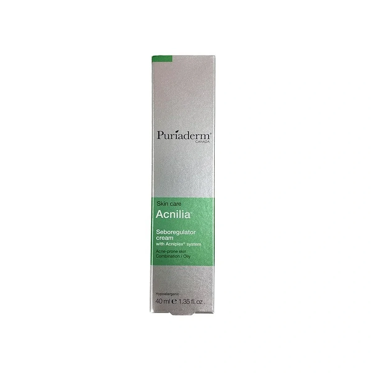 Puriaderm Acnilia crème seboregulatrice 40ml