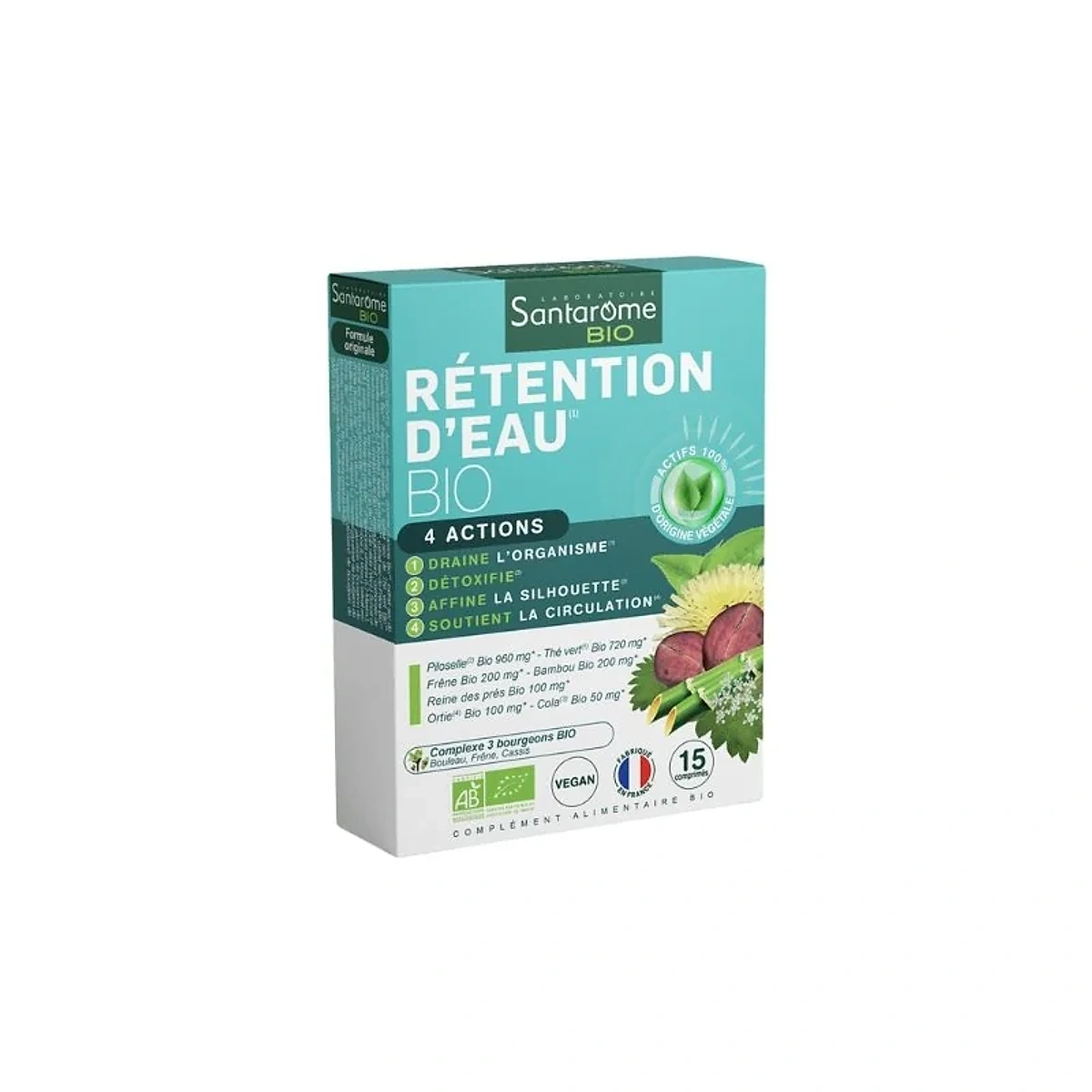 SANTAROME RETENTION D’EAU 15 COMPRIMES