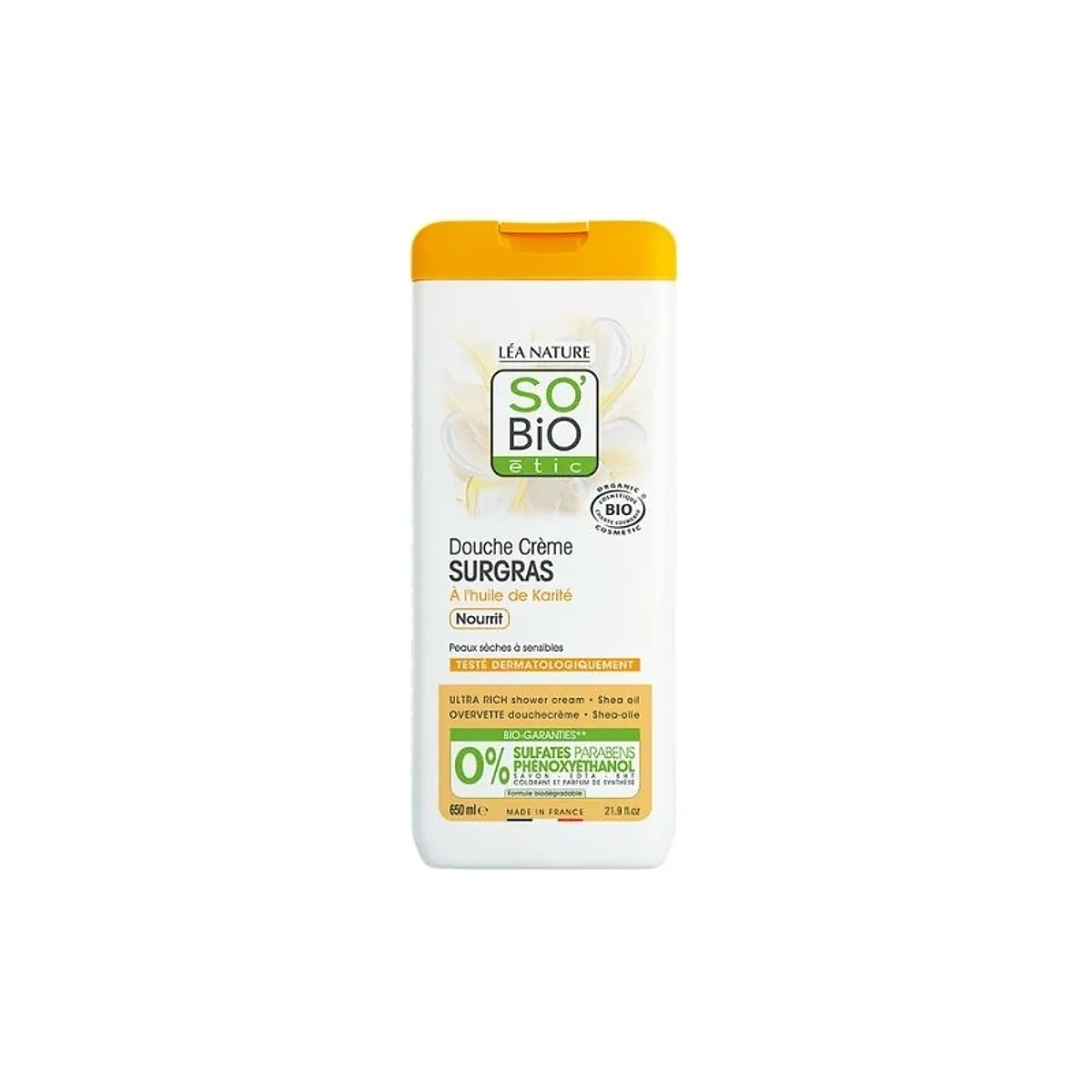 SO BIO DOUCHE CREME SURGRAS A L’HUILE DE KARITE 650ML