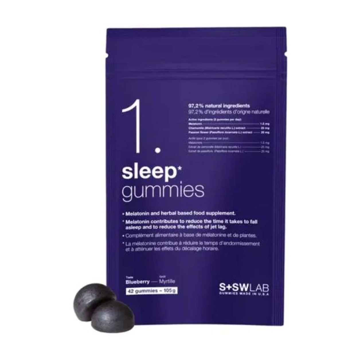 S+SWLAB 1.Sleep 42 Gummies Gout Myrtille