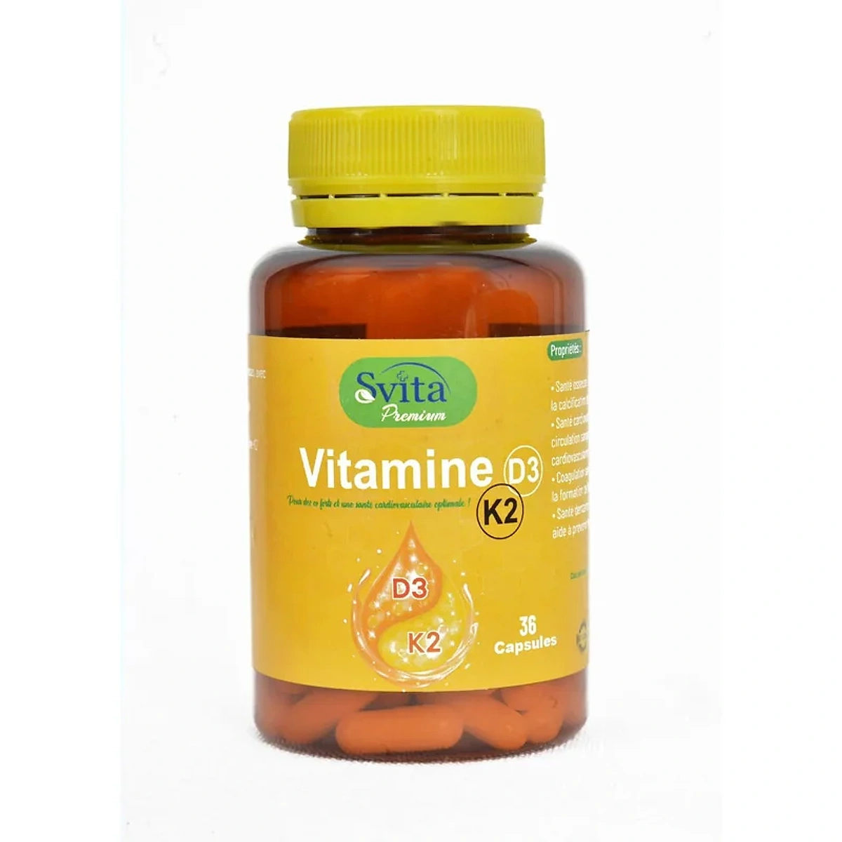 SVITA Premium Vitamine D3 & K2 36 Capsules