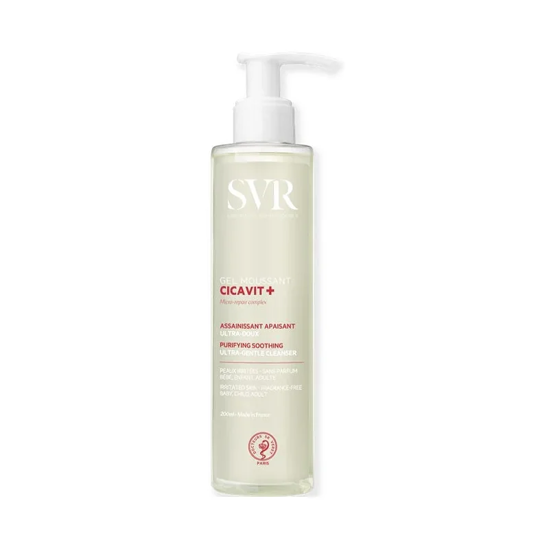 Svr Cicavit+ Gel Moussant Assainissant Apaisant Ultra Doux 200ml