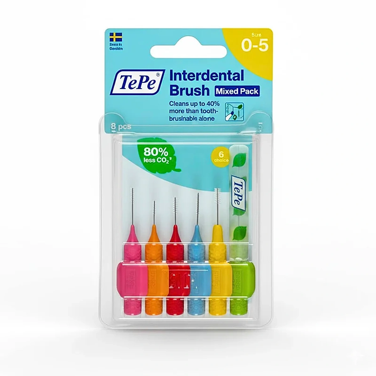 Tepe Interdental Brush Original Pack Mixt Taille 0-5 -6 Pieces