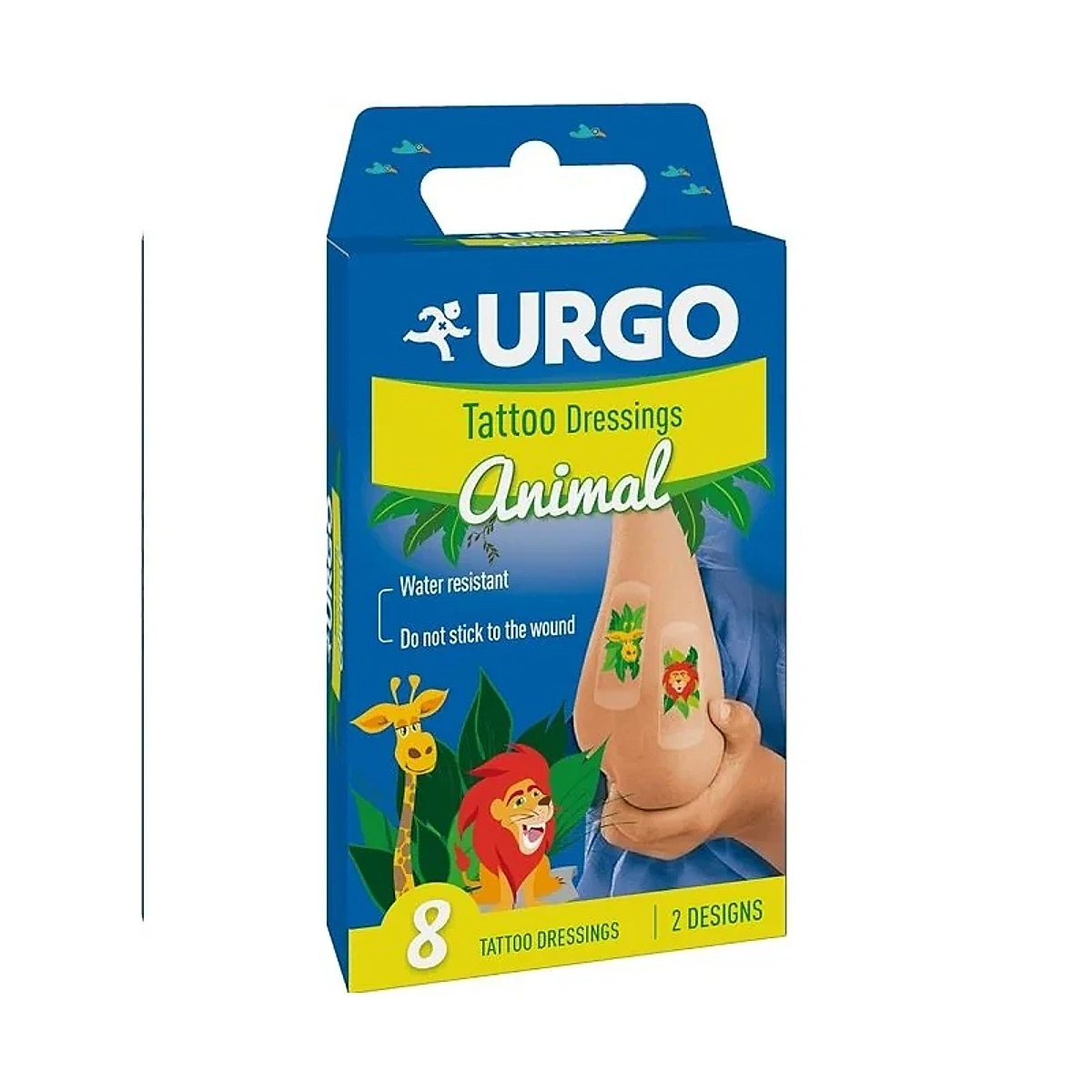 Urgo – Animal Kids – Pansements enfant aux motifs amusants – Boîte de 8 pansements