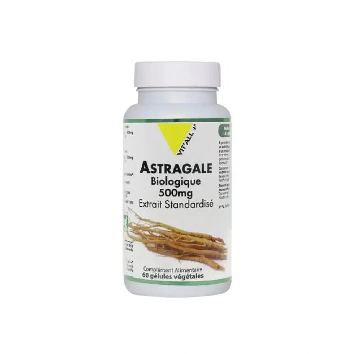 VITALL PLUS ASTRAGALE 500MG 60 GELULES