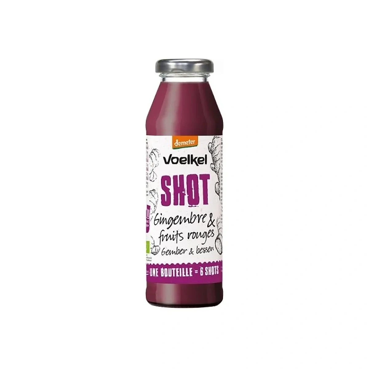 VOELKEL SHOT GINGEMBRE FRUITS ROUGE 280ML