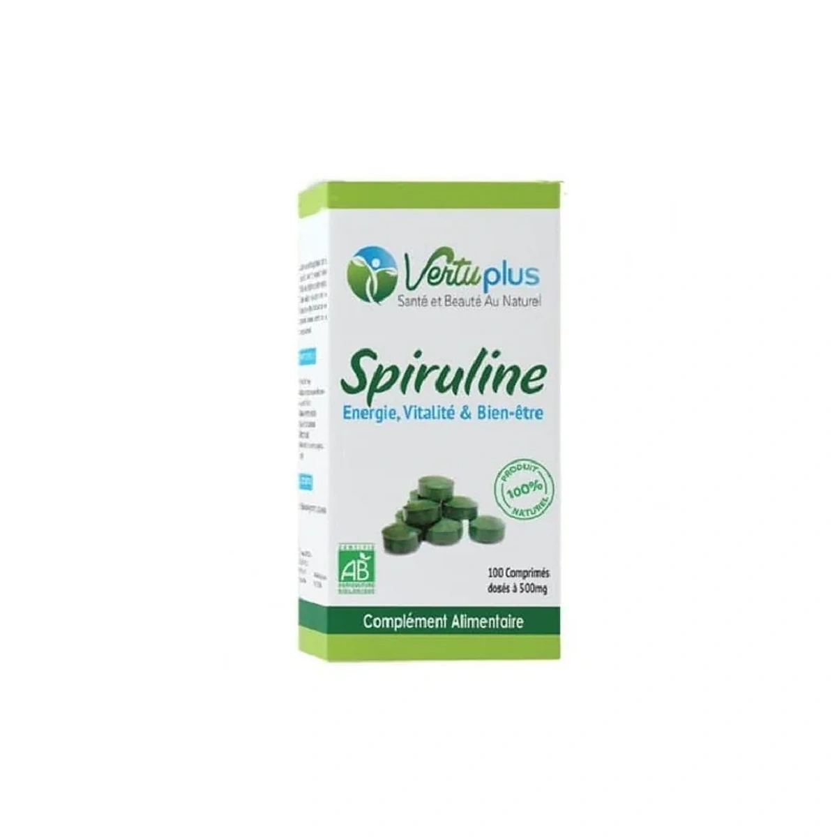 Vertu Plus Spiruline 100 Comprimés