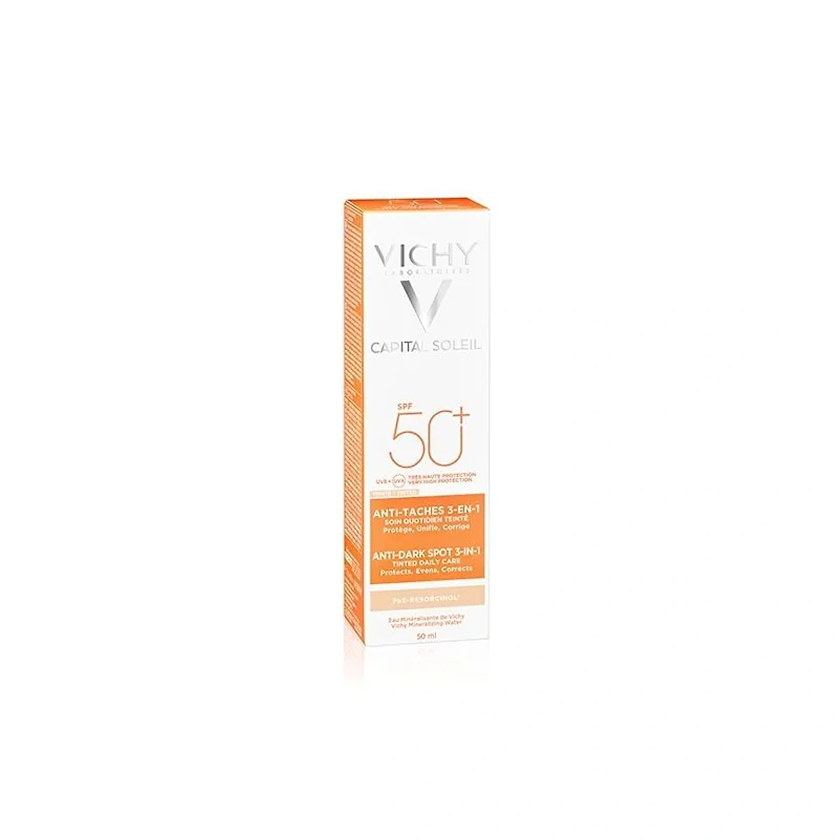 Vichy Capital Soleil Soin Anti-Taches Teinté 3en1 SPF50+ Tous Types de Peaux | 50ml