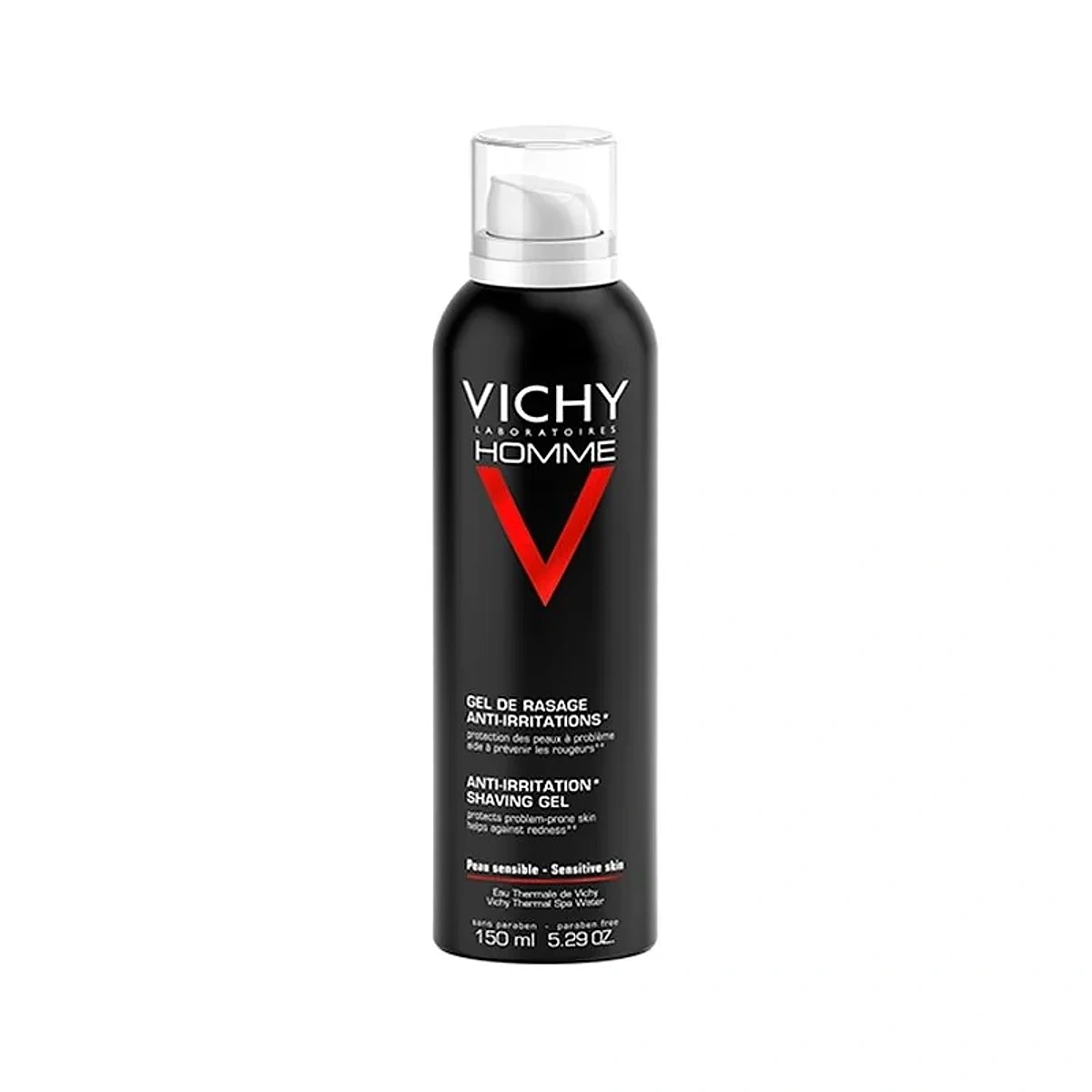 Vichy Homme Gel de Rasage Anti-Irritations Peau Sensible | 150ml