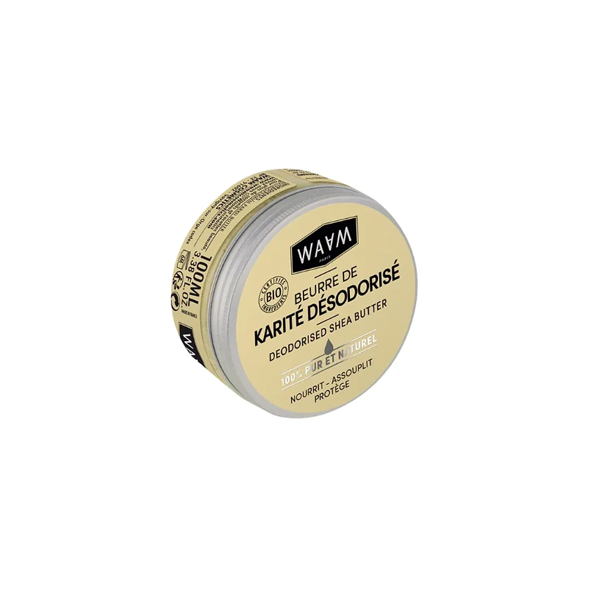 WAAM Beurre de Karité Désodorisé certifiée BIO 100ml