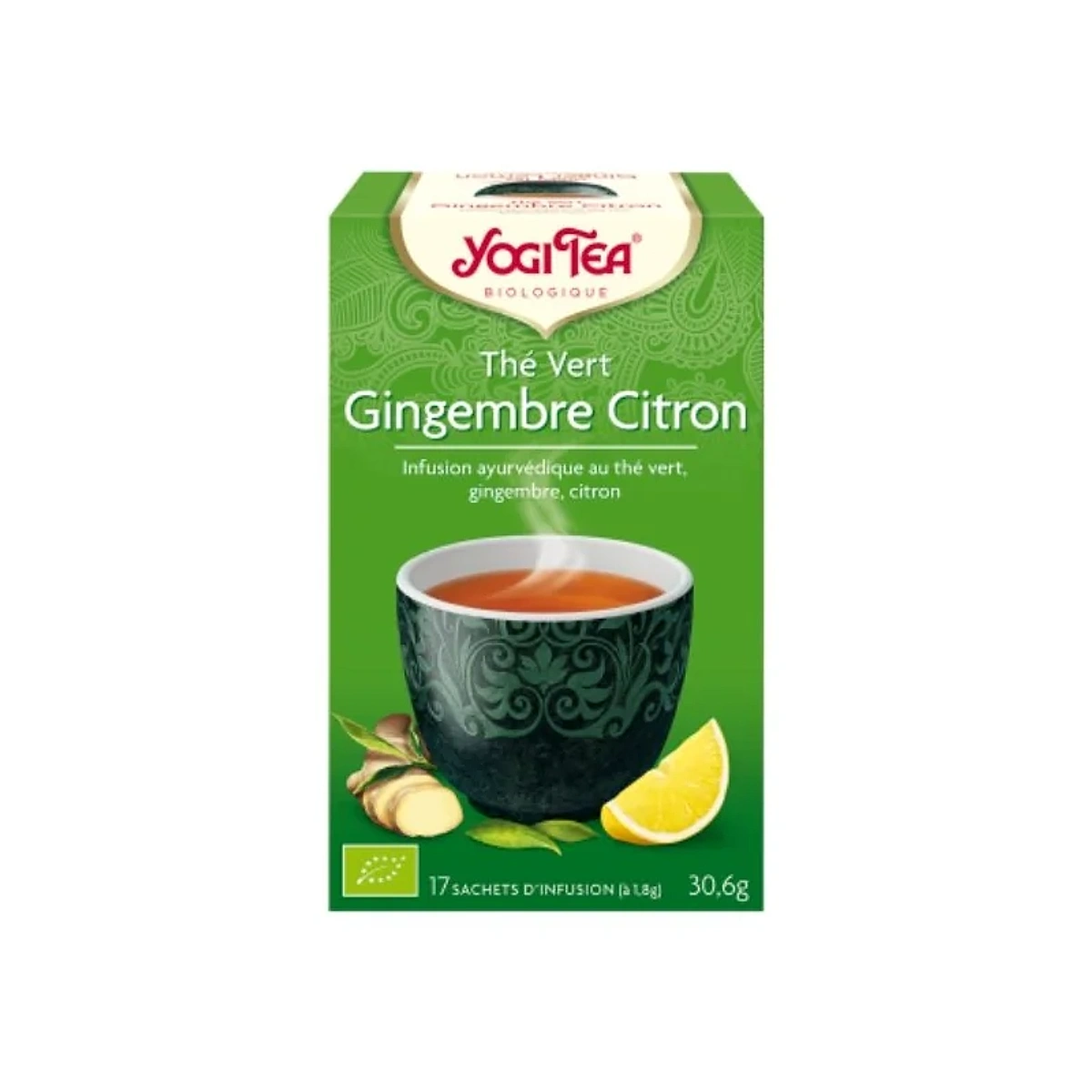 YOGI TEA THE VERT GINGEMBRE CITRON 17 X 2G