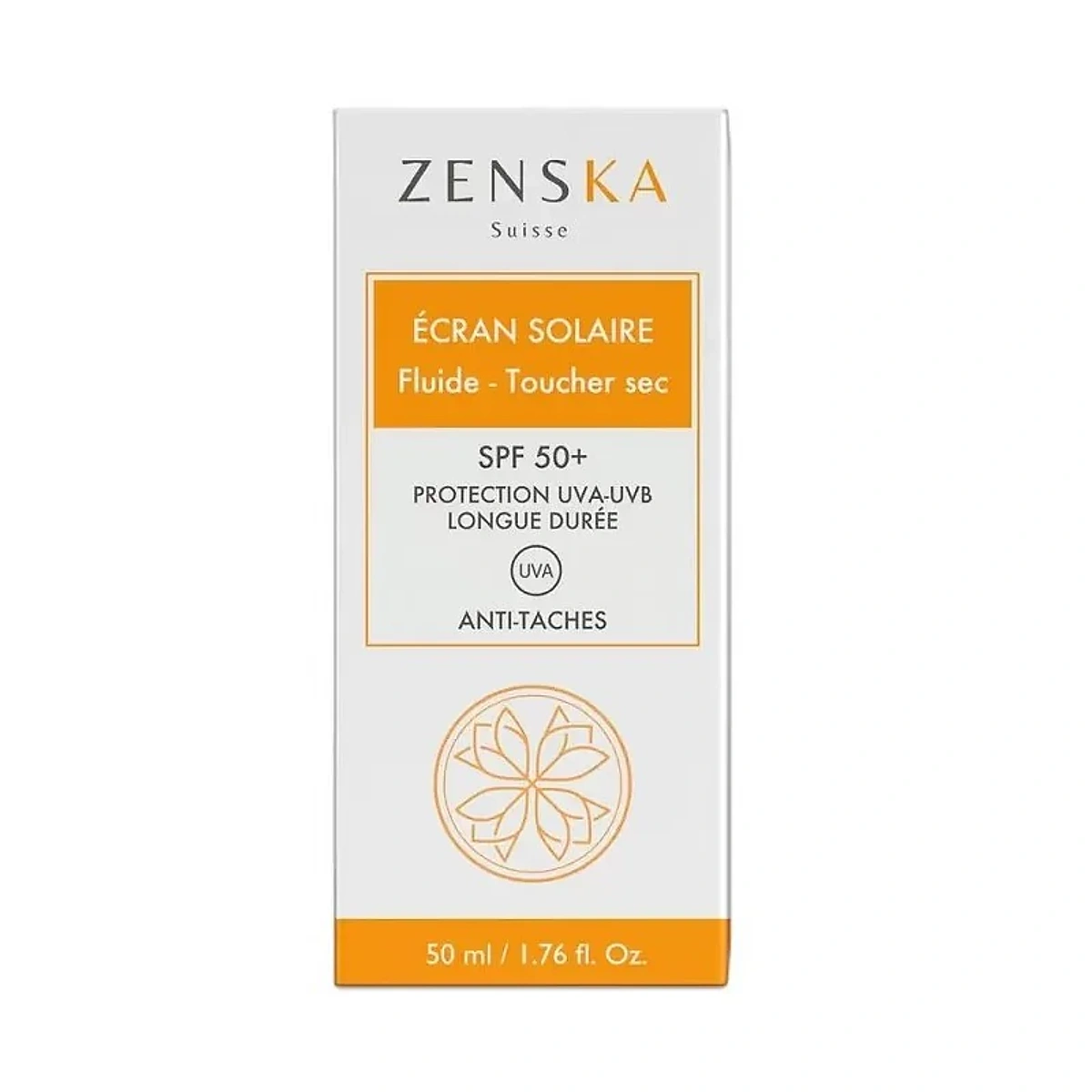 Zenska Écran Solaire Fluide Toucher Sec – 50ml