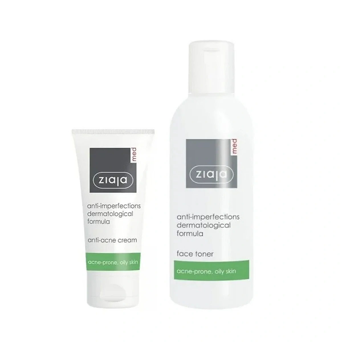 Ziaja Med Anti-acne Creme 50ml + Toner 200ml OFFERT