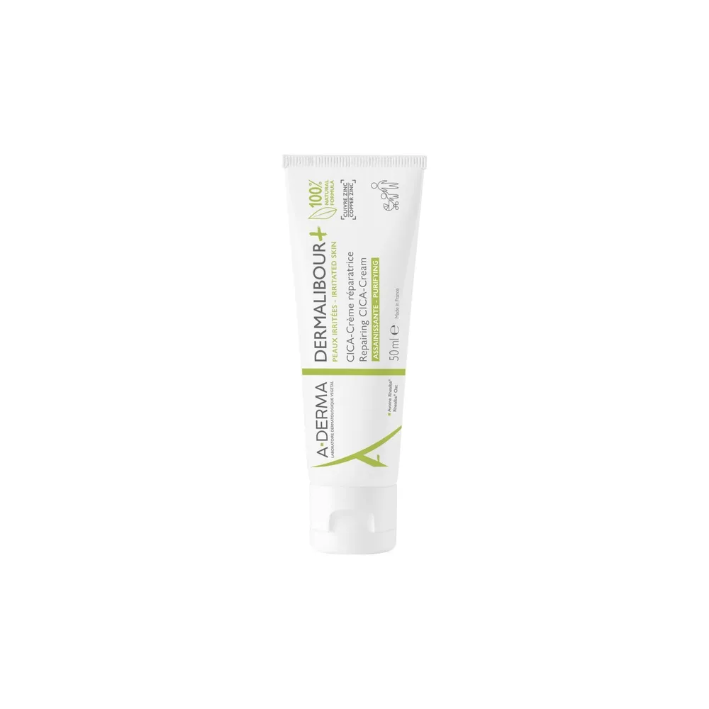 A-derma — Dermalibour+ Cica-crème Réparatrice Assainissante 50 ml