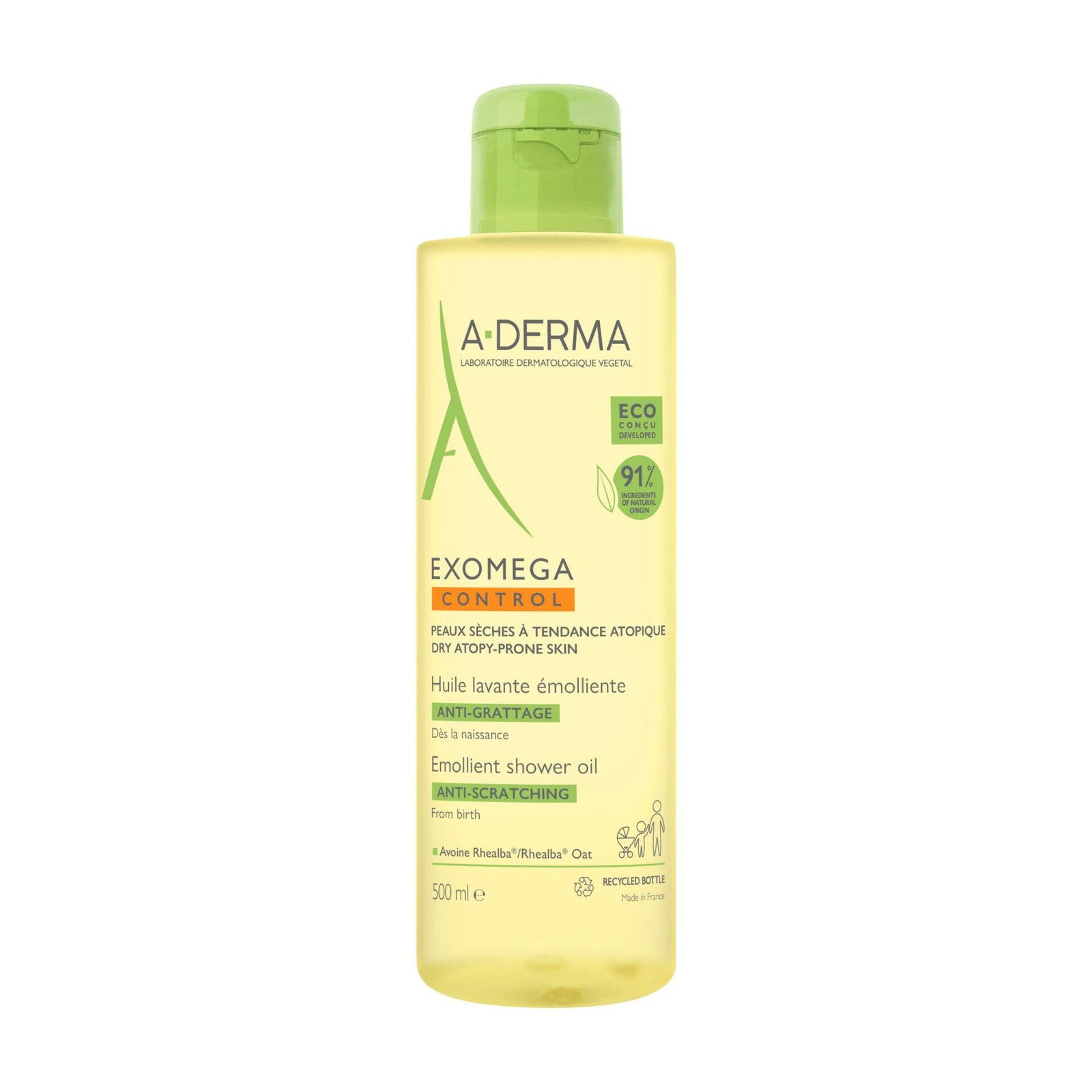 A-DERMA — EXOMEGA CONTROL HUILE LAVANTE ÉMOLLIENT ANTI-GRATTAGE 200 ml