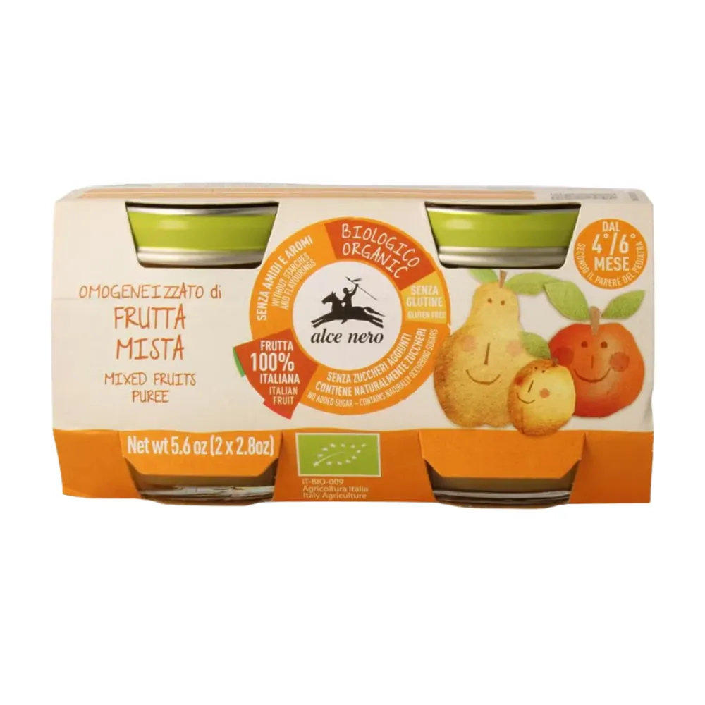 Alce Nero Petit Pot Mix Puree De Fruit 160 G 2x 80 G