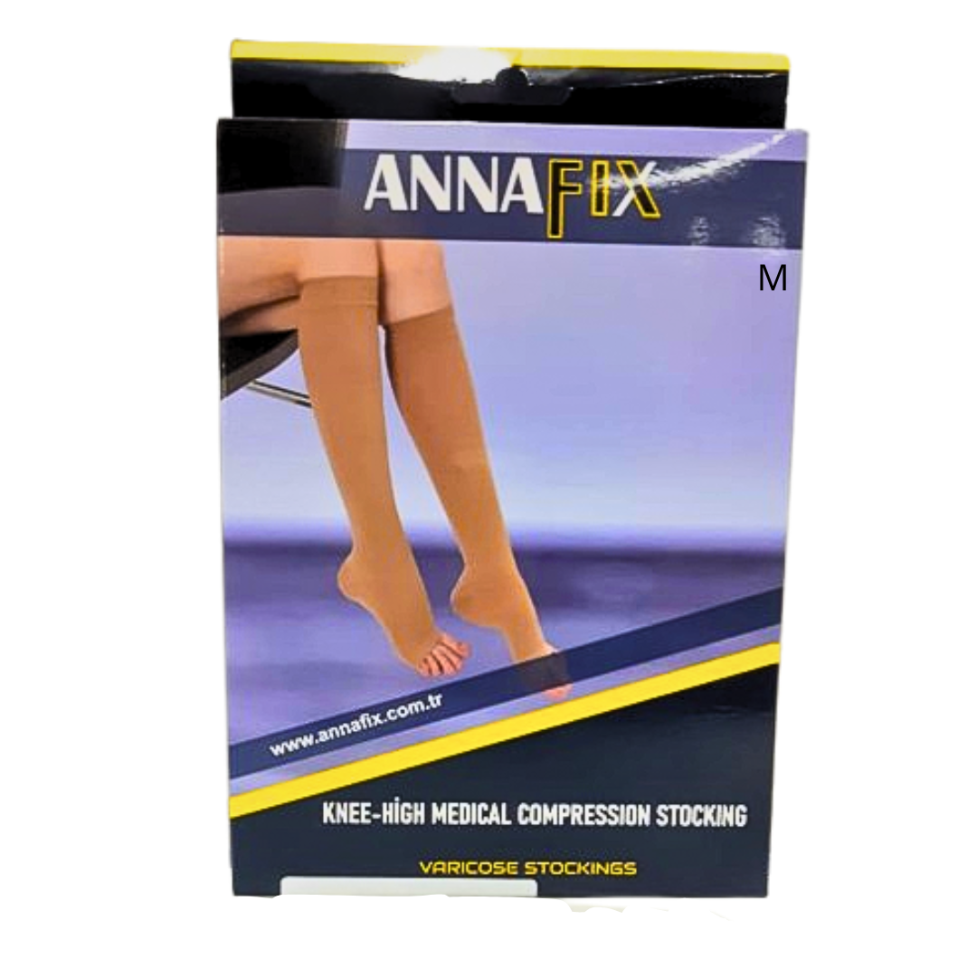 ANNAFIX Bas Chaussettes Class 2 Open Taille M REF-237