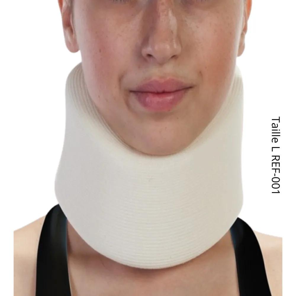 ANNAFIX Collier Cervical Mousse Blanc Taille Large REF-001