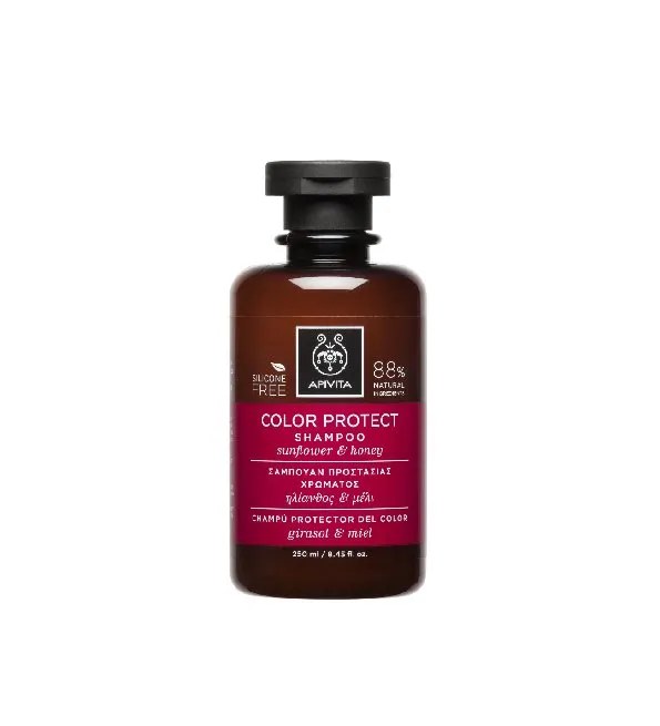 Apivita Shampooing Protection Couleur 250ml Cheveux Colores