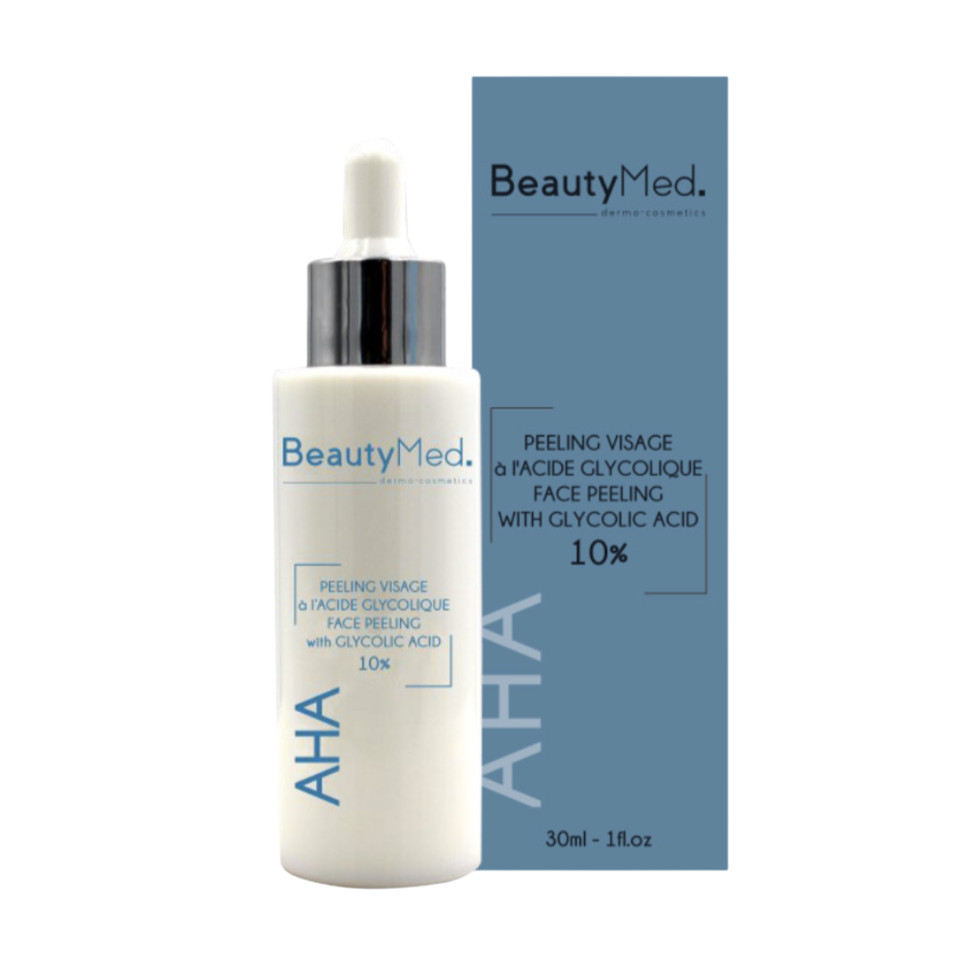 Beauty Med AHA Creme Peeling Visage A L'acide Glycolique 10% 30ml