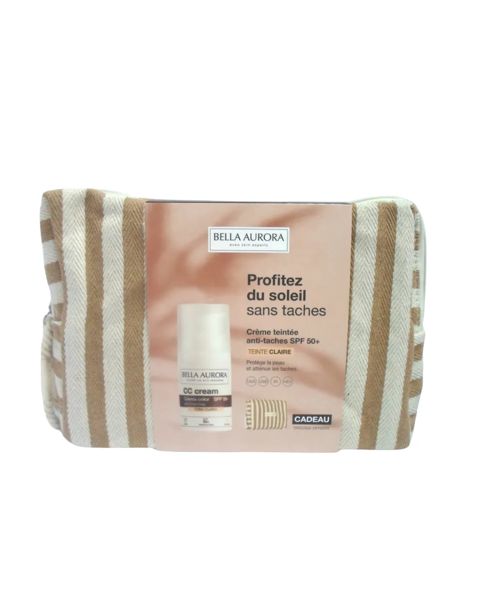 Bella Aurora CC Creme Clair SPF50+ 30ml Avec Trousse Offerte