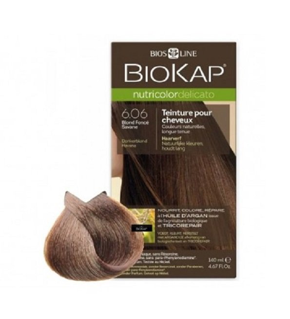 Biokap Nutricolor Delicato Rapid Teinture pour Cheveux 6.06 Blond Foncé Havane