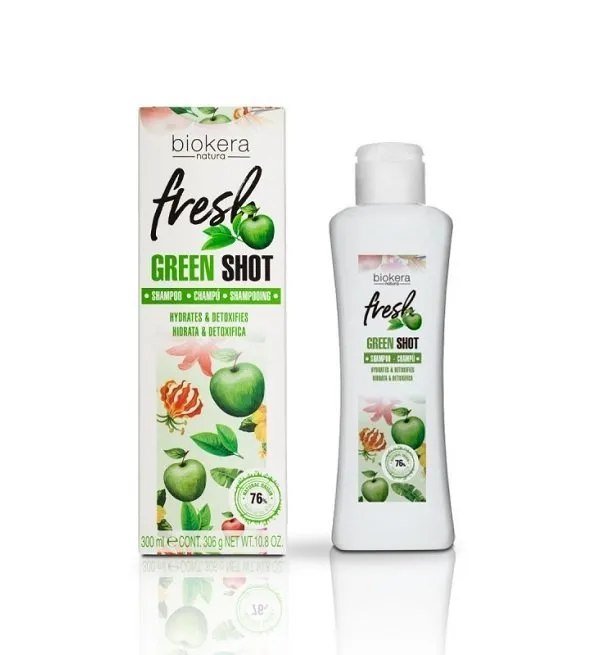 Biokera Fresh Green Shot Shampooing 300ml