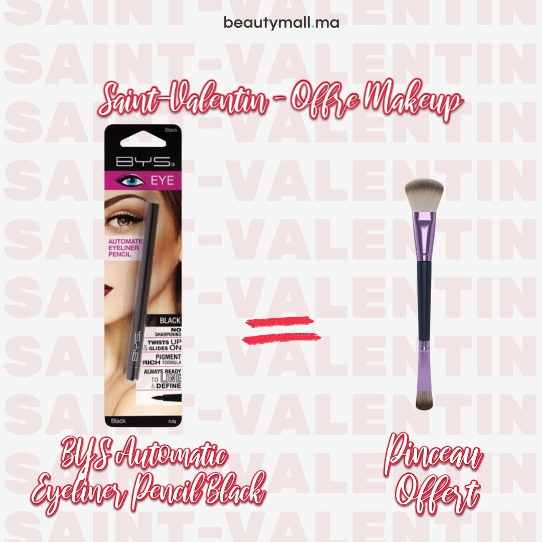 BYS Automatic Eyeliner Pencil Black = Pinceau Offert