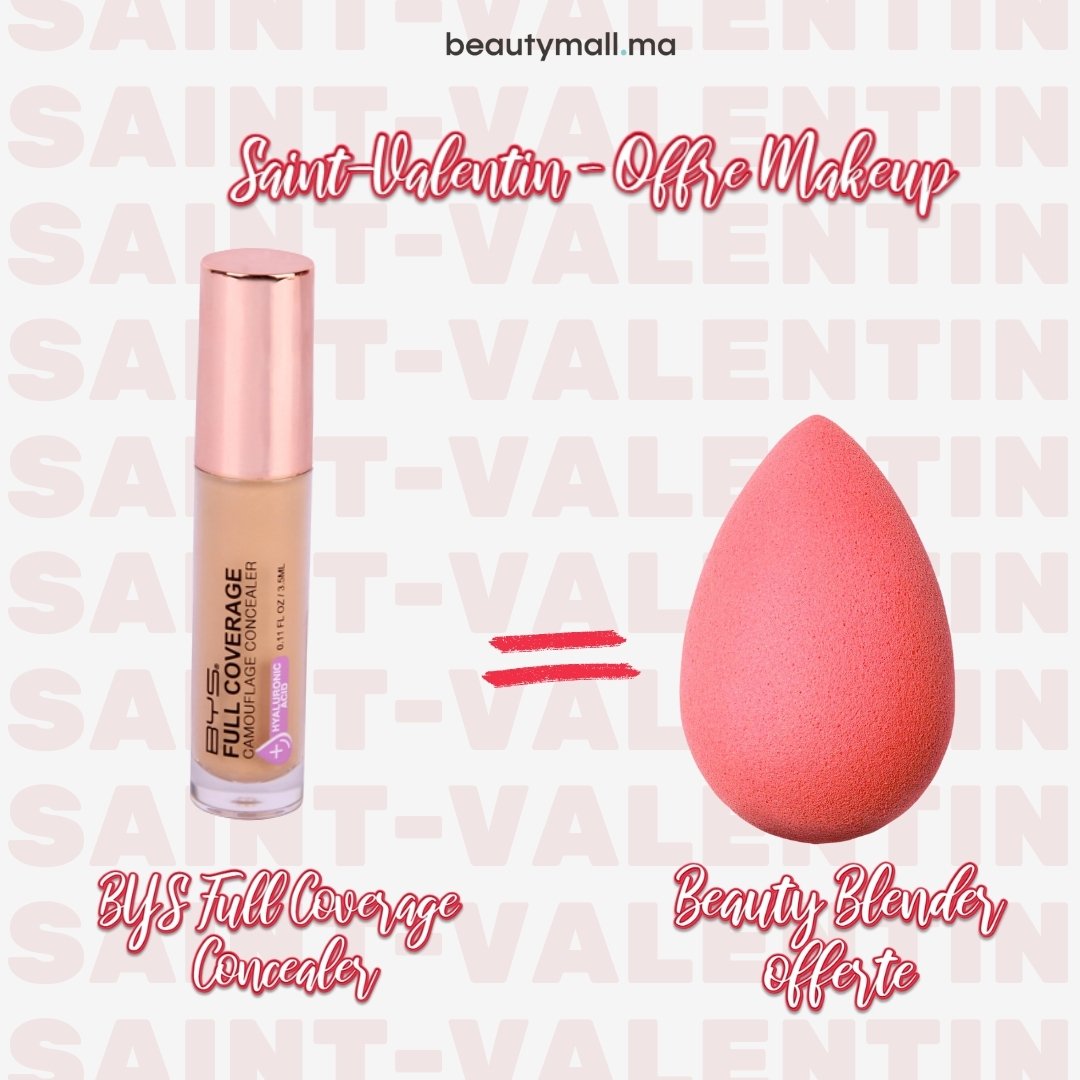 BYS Full Coverage Concealer Light Sand = Beauty Blender Offert
