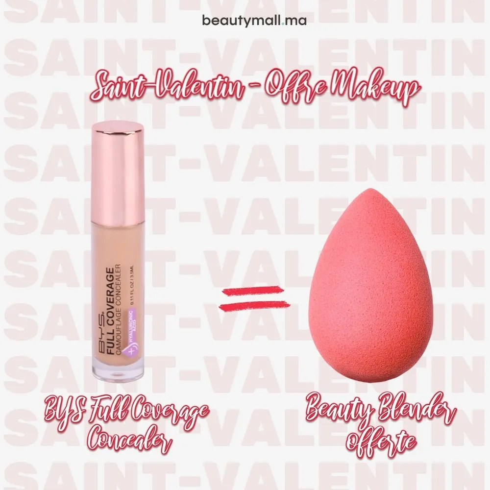BYS Full Coverage Concealer Natural Beige = Beauty Blender Offert