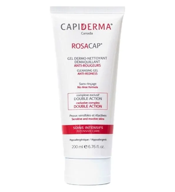 Capiderma – Rosacap gel derme-nettoyant démaquillant anti-rougeurs – 200 ml