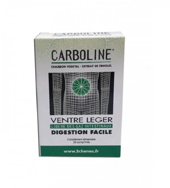 Carboline Ventre Leger 30 Comprimés