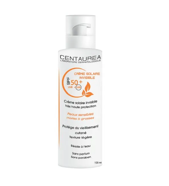 CENTAUREA Crème Solaire Invisible SPF50+ 125ml