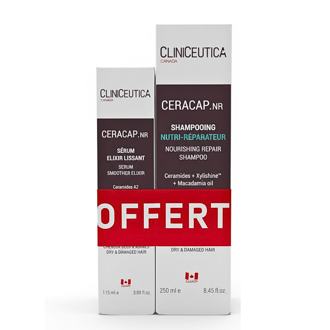 Cliniceutica Ceracap Shampoing Nutri-Reparateur+Serum Elixir Pack