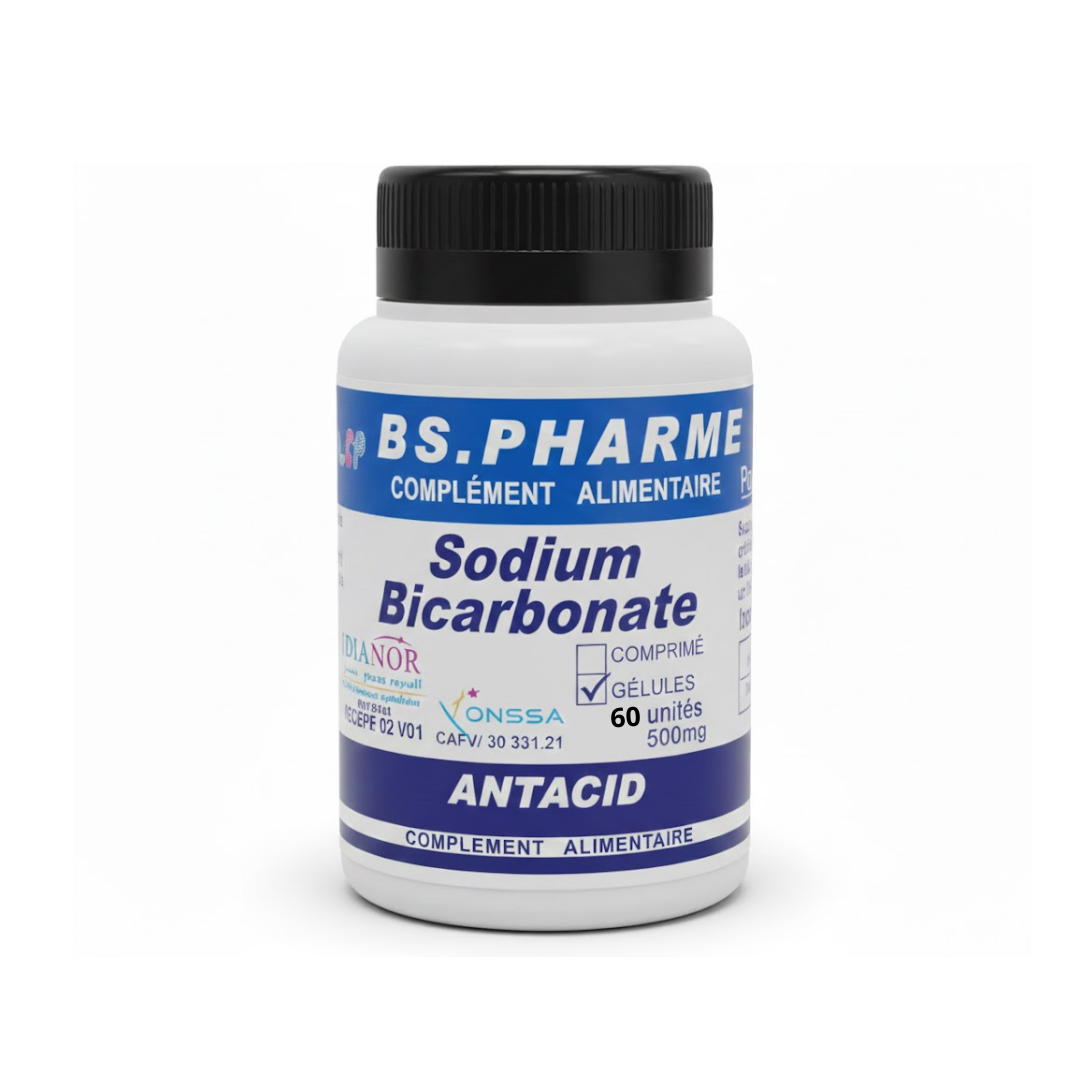 Completpharm Bicarbonate de Sodium 500mg 60 Gelules