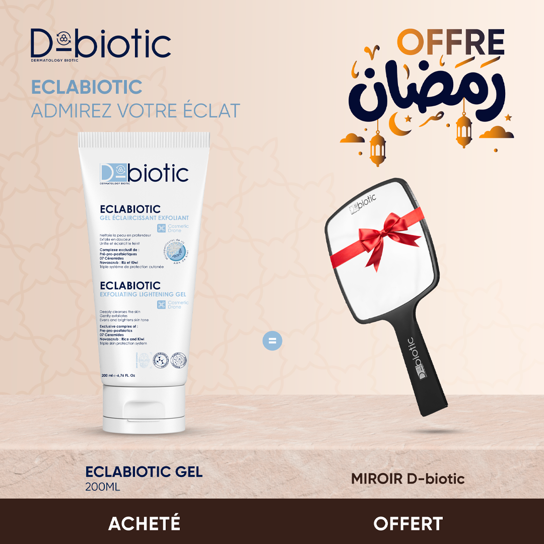 D-Biotic Eclabiotic Gel Eclaircissant Exfoliant 200ml = Miroir D-biotic