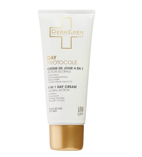 DERMEDEN CRÈME DE JOUR 4 EN 1 PEAUX SÈCHES 50ML