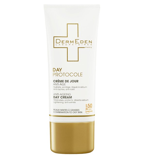 Dermeden Crème de Jour Anti-âge Peaux Mixtes à Grasses SPF 50 – 50 ml