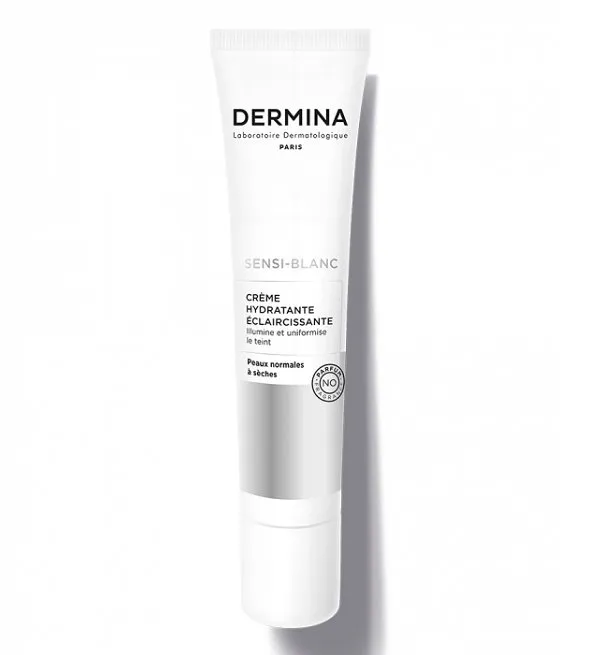 Dermina Sensi-blanc Creme Hydratante Eclaircissante Peaux Normales A Seches 40ml