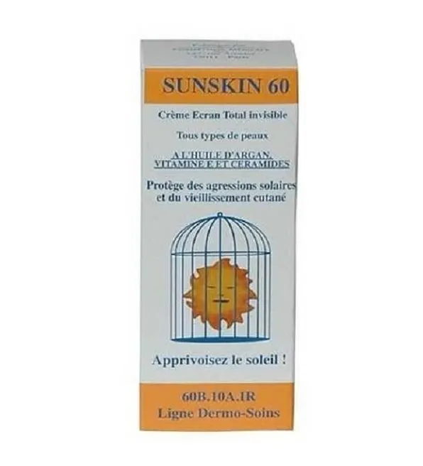 Dermo Soins Sunskin 60 Crème Solaire Tube 50ml