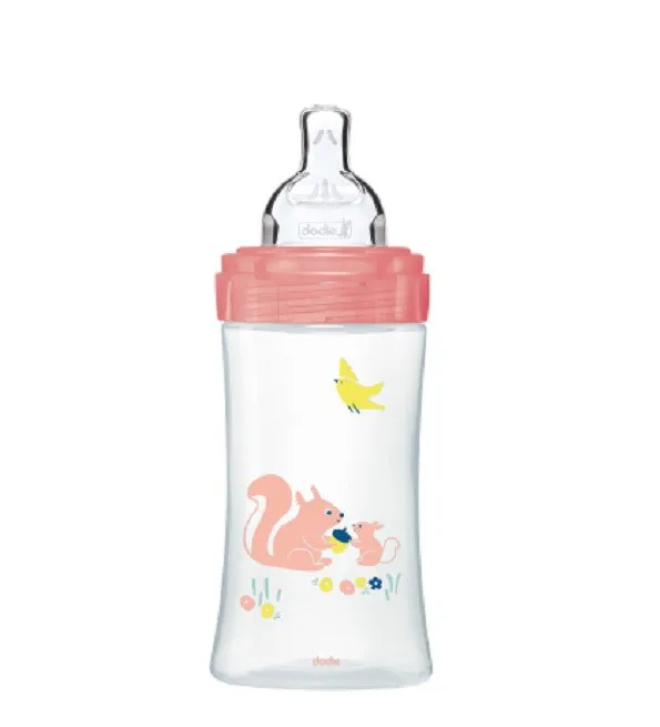 Dodie Biberon senstation+ Tétine plate 270ml 0-6m jardin