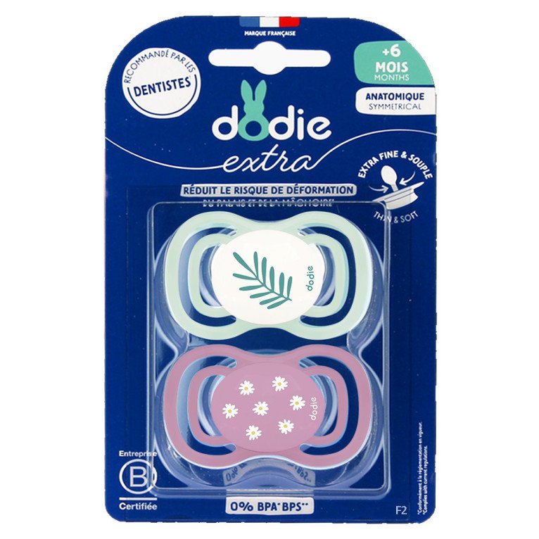 Dodie Sucette +6mois Duo Extra Fine Rose F2 2365